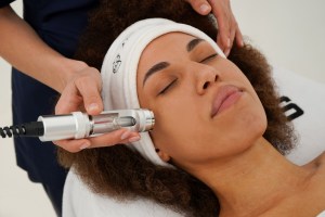 Glowing skin results after a HydroGlow Facial at Glam N Glo, a boutique skin clinic in Kitsilano, Vancouver